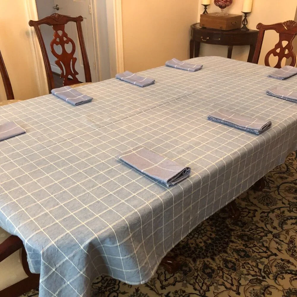 Tablecloth + napkins + placemats 106"x56" - Picture 7 of 9
